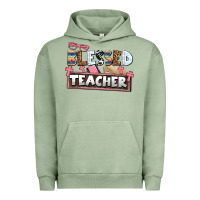 Pigment Oil Green blessed teacher Urban Hoodie - AdoDesignShop