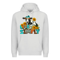Dove Grey live simply Premium Hoodie - AdoDesignShop