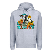 Heather Grey live simply Premium Hoodie - AdoDesignShop