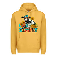 Mustard live simply Premium Hoodie - AdoDesignShop