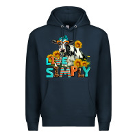Navy live simply Premium Hoodie - AdoDesignShop