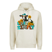Oatmeal Heather live simply Premium Hoodie - AdoDesignShop