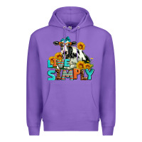 Purple live simply Premium Hoodie - AdoDesignShop