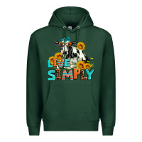 Sports Green live simply Premium Hoodie - AdoDesignShop