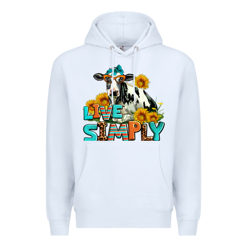 Live Simply Premium Hoodie by AdoDesignShop | Teevron