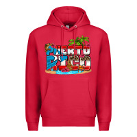Cardinal puerto rico and flowers with frog Premium Hoodie - AdoDesignShop