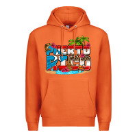 Carrot puerto rico and flowers with frog Premium Hoodie - AdoDesignShop
