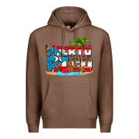 Chestnut puerto rico and flowers with frog Premium Hoodie - AdoDesignShop