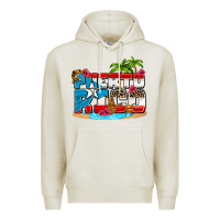 Oatmeal Heather puerto rico and flowers with frog Premium Hoodie - AdoDesignShop