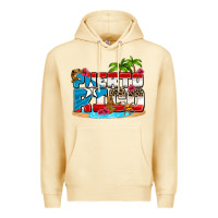 Pina Colada puerto rico and flowers with frog Premium Hoodie - AdoDesignShop