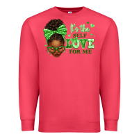 Cardinal sorority colors green its the self love for me afr Premium Sweatshirt - texasbilliewilder
