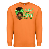 Carrot sorority colors green its the self love for me afr Premium Sweatshirt - texasbilliewilder