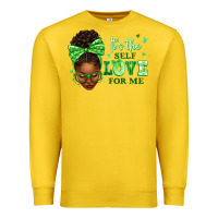Lemon sorority colors green its the self love for me afr Premium Sweatshirt - texasbilliewilder