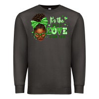 Sorority Colors Green Its The Self Love For Me Afr Premium Sweatshirt | Teevron