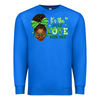 True Royal sorority colors green its the self love for me afr Premium Sweatshirt - texasbilliewilder