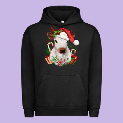 Christmas Heifer Urban Hoodie Designed By Jahusdesignshop