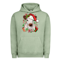 Pigment Oil Green christmas heifer Urban Hoodie - JahusDesignShop