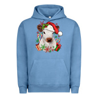 Pigment Pebble Blue christmas heifer Urban Hoodie - JahusDesignShop