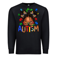 Black autism afro girl Premium Sweatshirt - texasbilliewilder