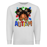 Dove Grey autism afro girl Premium Sweatshirt - texasbilliewilder