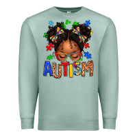Seafoam autism afro girl Premium Sweatshirt - texasbilliewilder