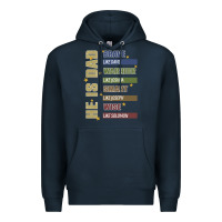Navy bible verses Premium Hoodie - JahusDesignShop