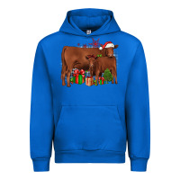 Cobalt Christmas Gelbvieh Urban Hoodie - JahusDesignShop