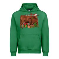 Emerald Christmas Gelbvieh Urban Hoodie - JahusDesignShop