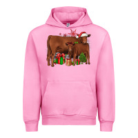Fuchsia Pink Christmas Gelbvieh Urban Hoodie - JahusDesignShop