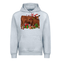Heather Grey Christmas Gelbvieh Urban Hoodie - JahusDesignShop