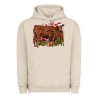 Pigment French Oak Christmas Gelbvieh Urban Hoodie - JahusDesignShop
