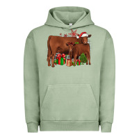 Pigment Oil Green Christmas Gelbvieh Urban Hoodie - JahusDesignShop