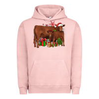 Pigment Salmon Christmas Gelbvieh Urban Hoodie - JahusDesignShop