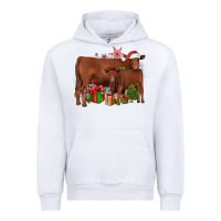 White Christmas Gelbvieh Urban Hoodie - JahusDesignShop