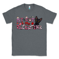 Charcoal Heather my cat is my valentine Classic Tee - FaDigitalArtStudio