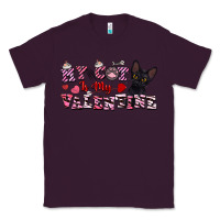 Plum my cat is my valentine Classic Tee - FaDigitalArtStudio