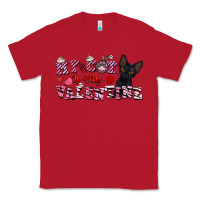 Red my cat is my valentine Classic Tee - FaDigitalArtStudio