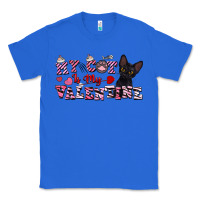 True Royal my cat is my valentine Classic Tee - FaDigitalArtStudio