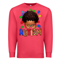 Autism Afro Kid Premium Sweatshirt | Teevron