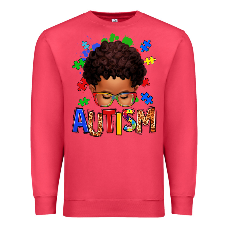 Autism Afro Kid Premium Sweatshirt by texasbilliewilder | Teevron