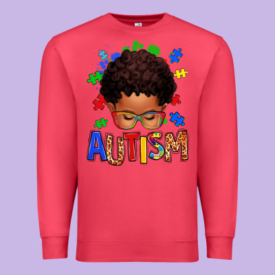 Autism Afro Kid Premium Sweatshirt Designed By Texasbilliewilder