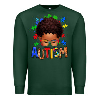 Sports Green autism afro kid Premium Sweatshirt - texasbilliewilder