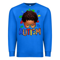 True Royal autism afro kid Premium Sweatshirt - texasbilliewilder