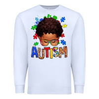 White autism afro kid Premium Sweatshirt - texasbilliewilder