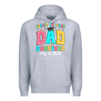 Heather Grey forget the grad dad survived class of 2024 Premium Hoodie - JahusDesignShop