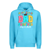 Ocean Blue forget the grad dad survived class of 2024 Premium Hoodie - JahusDesignShop