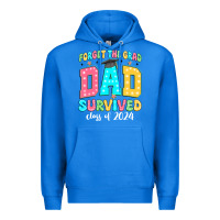 True Royal forget the grad dad survived class of 2024 Premium Hoodie - JahusDesignShop