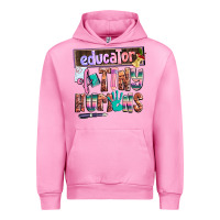 Fuchsia Pink educator of tiny humans Urban Hoodie - AdoDesignShop
