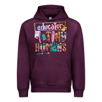 Mauve Wine educator of tiny humans Urban Hoodie - AdoDesignShop