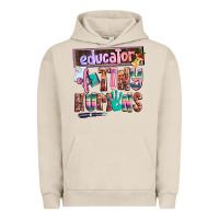 Pigment French Oak educator of tiny humans Urban Hoodie - AdoDesignShop